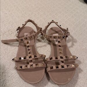 Valentino Women's Studded Sandals - Nude